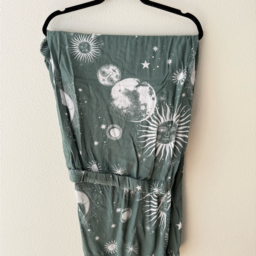 Celestial Print Button Down Shirt and Pants Set - Picture 2 of 3